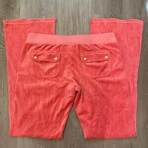 Vintage pink juicy couture lowrise flare tracksuit pants